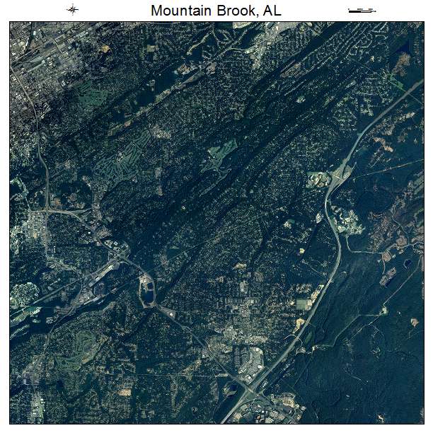 Mountain Brook, AL air photo map