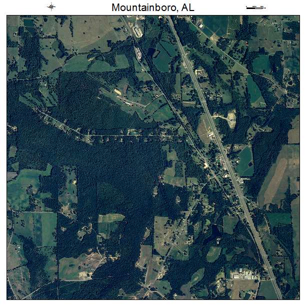 Mountainboro, AL air photo map