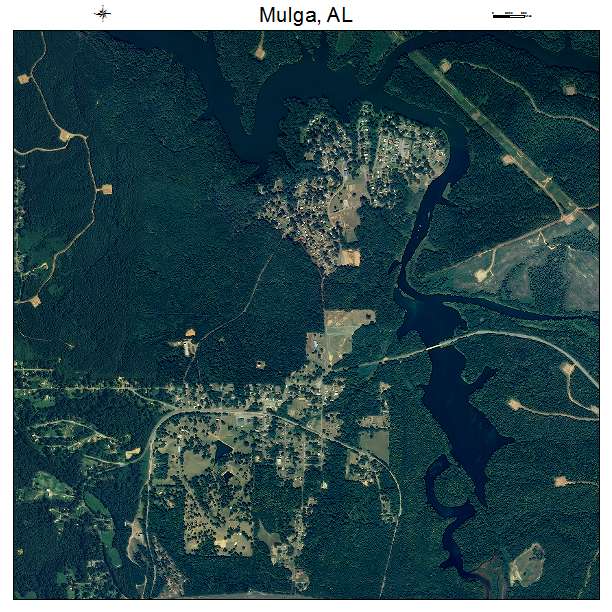 Mulga, AL air photo map