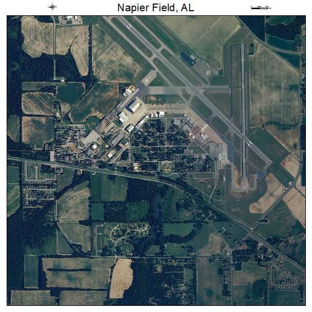 Napier Field, AL air photo map