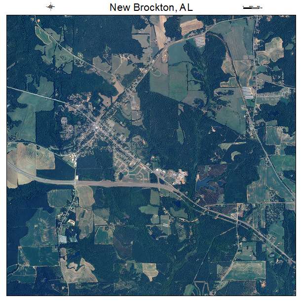 New Brockton, AL air photo map