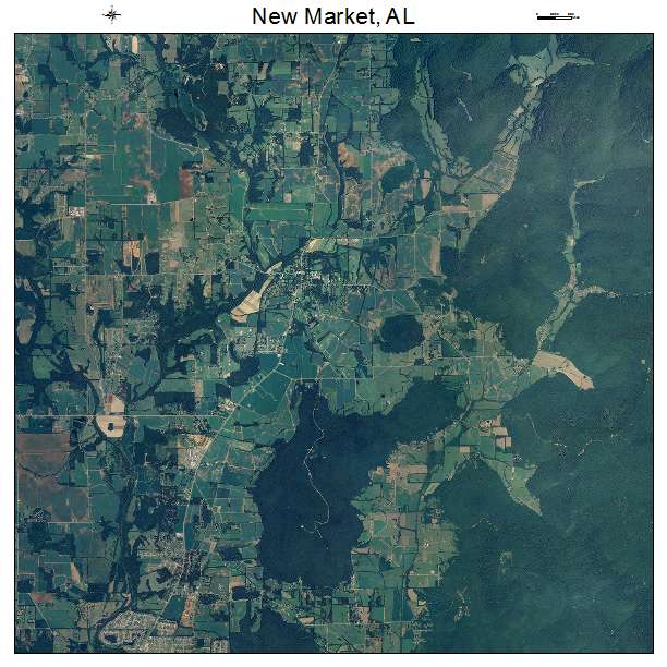 New Market, AL air photo map