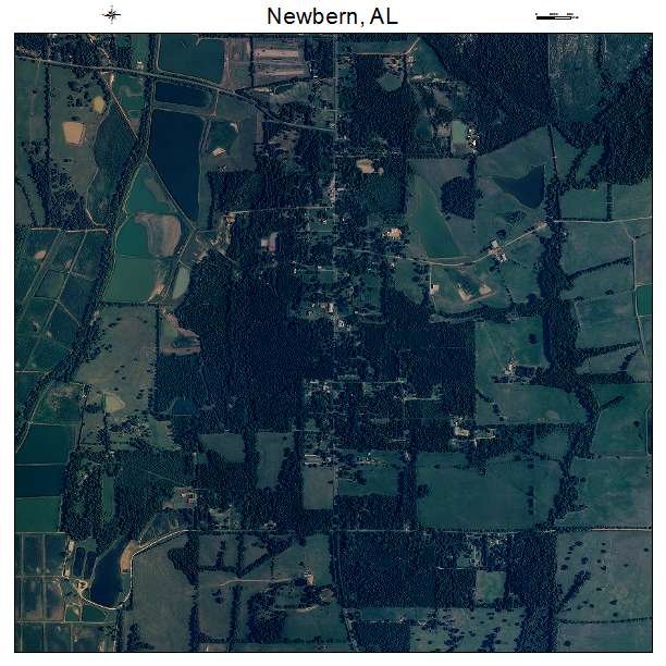 Newbern, AL air photo map