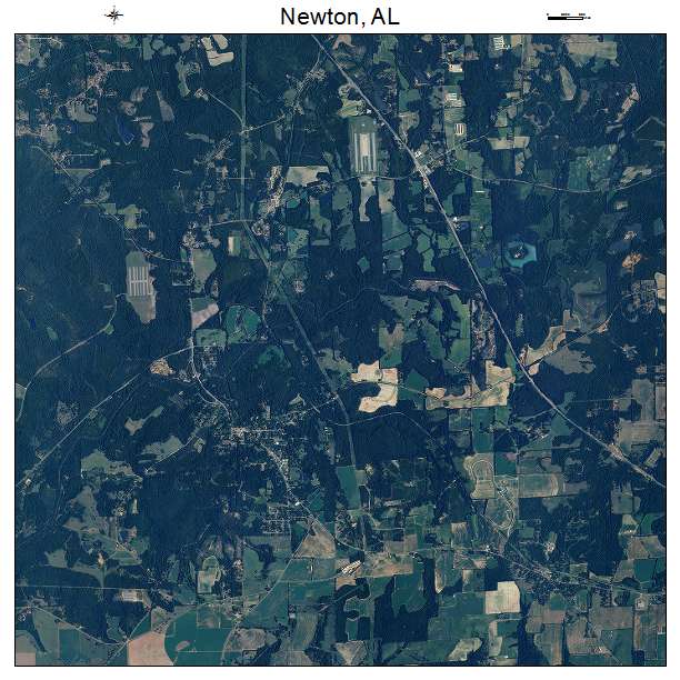 Newton, AL air photo map