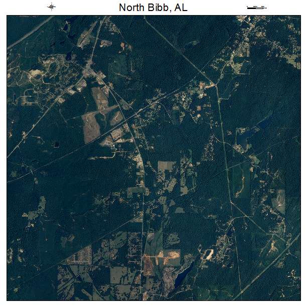 North Bibb, AL air photo map