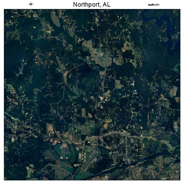 Northport, AL air photo map