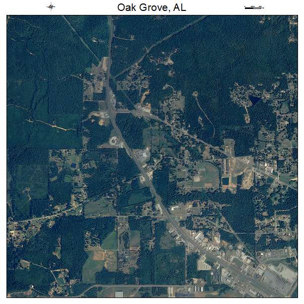 Oak Grove, AL air photo map