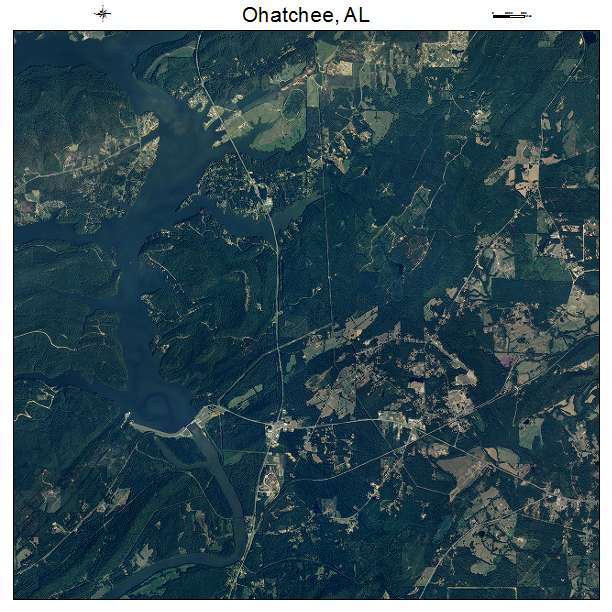 Ohatchee, AL air photo map