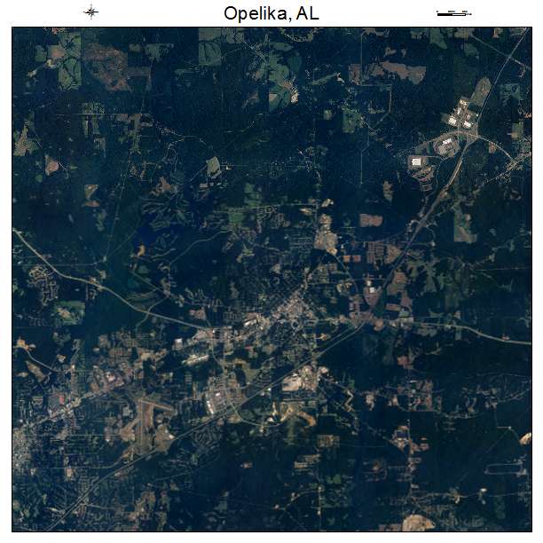 Opelika, AL air photo map