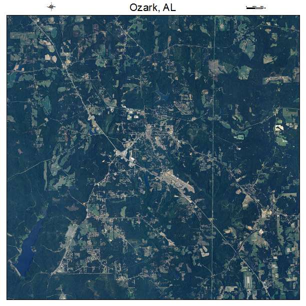 Ozark, AL air photo map