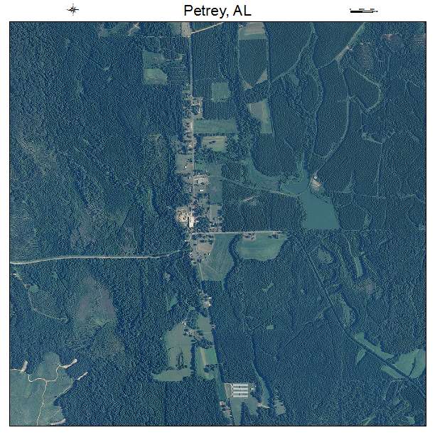 Petrey, AL air photo map