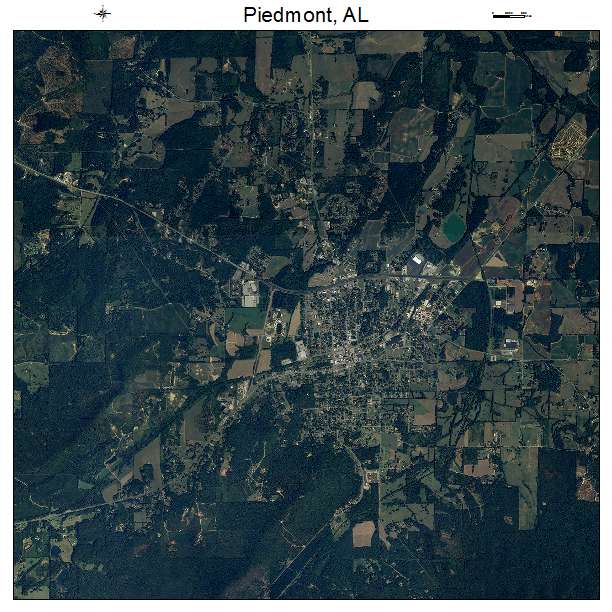 Piedmont, AL air photo map