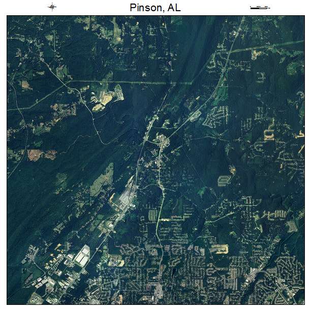 Pinson, AL air photo map