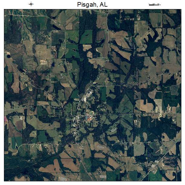 Pisgah, AL air photo map