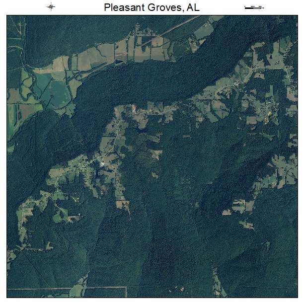 Pleasant Groves, AL air photo map