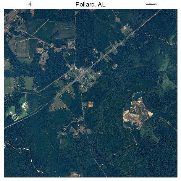 Pollard, AL air photo map