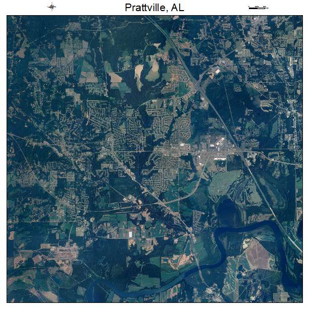 Prattville, AL air photo map