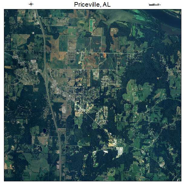 Priceville, AL air photo map