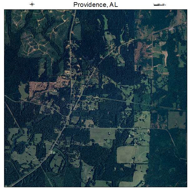 Providence, AL air photo map