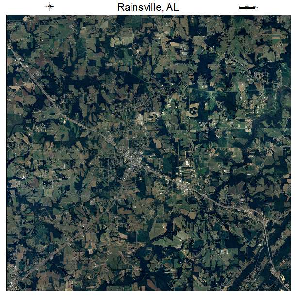 Rainsville, AL air photo map