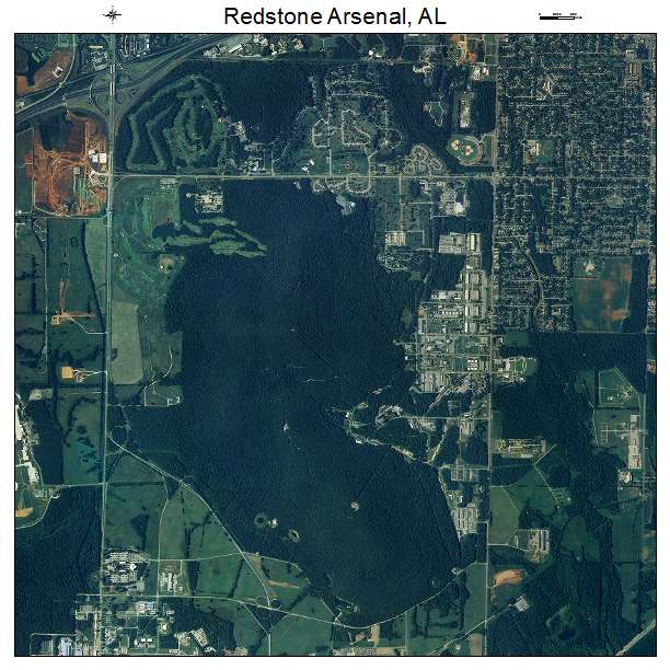 Redstone Arsenal, AL air photo map