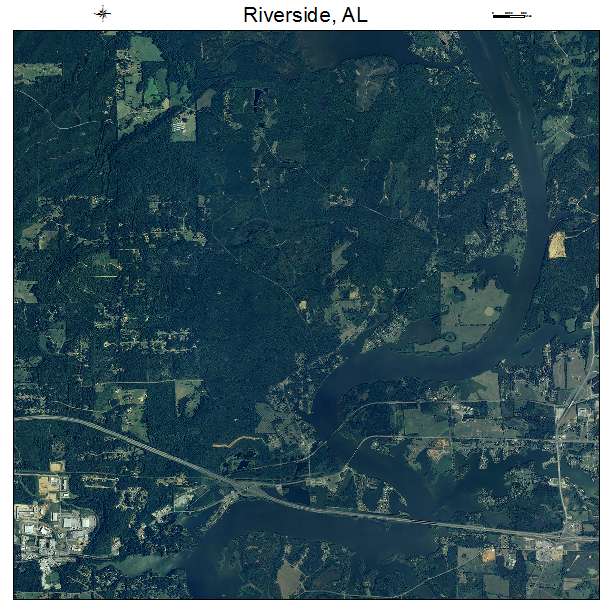 Riverside, AL air photo map