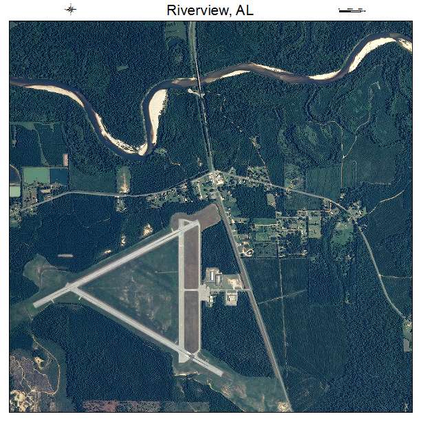 Riverview, AL air photo map