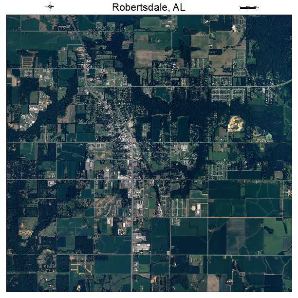 Robertsdale, AL air photo map