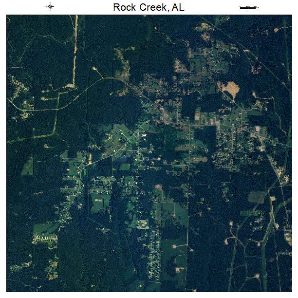 Rock Creek, AL air photo map