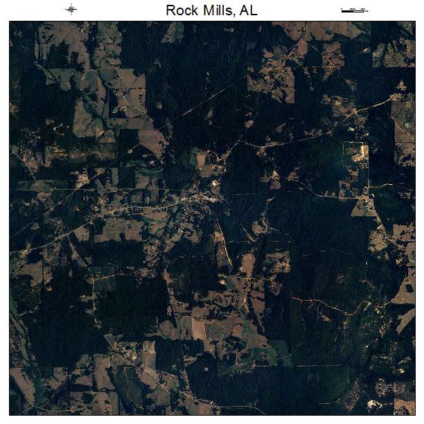 Rock Mills, AL air photo map
