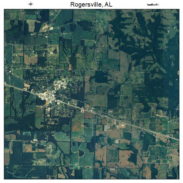 Rogersville, AL air photo map
