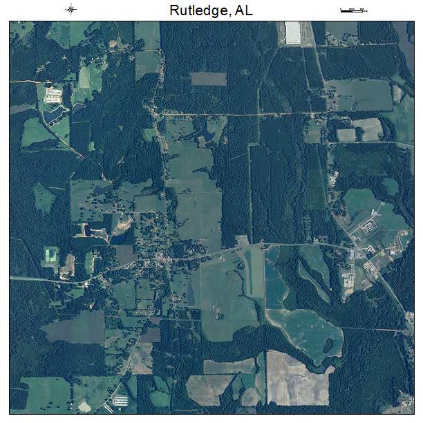 Rutledge, AL air photo map