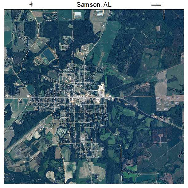 Samson, AL air photo map