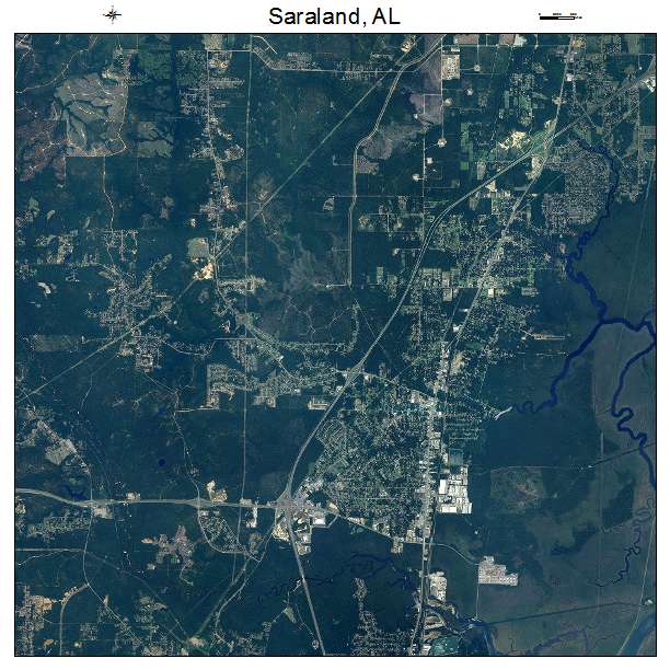 Saraland, AL air photo map