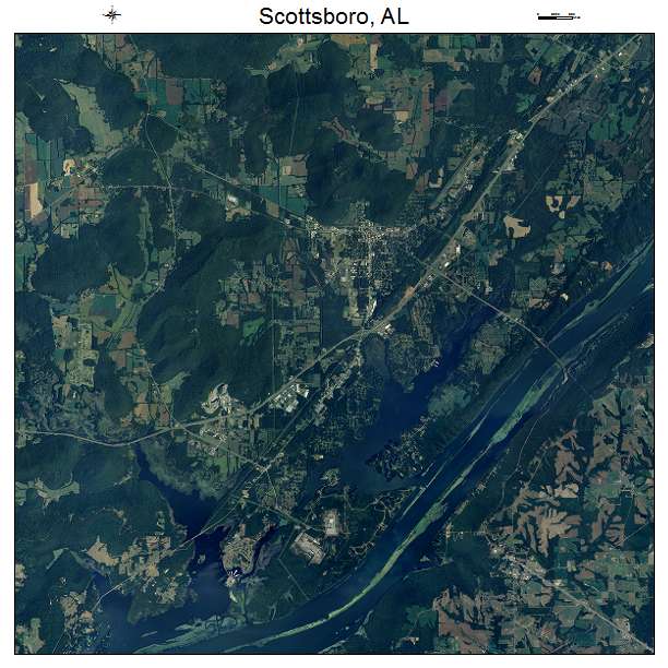 Scottsboro, AL air photo map