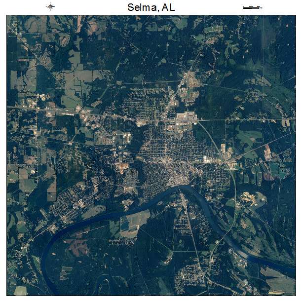 Selma, AL air photo map