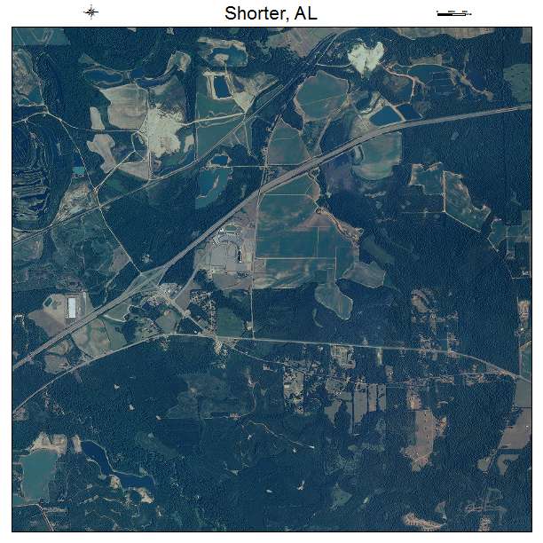 Shorter, AL air photo map