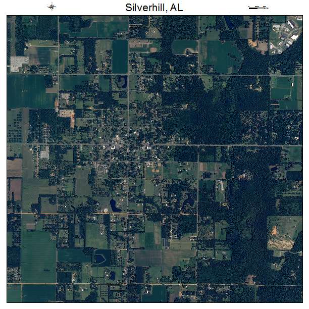 Silverhill, AL air photo map
