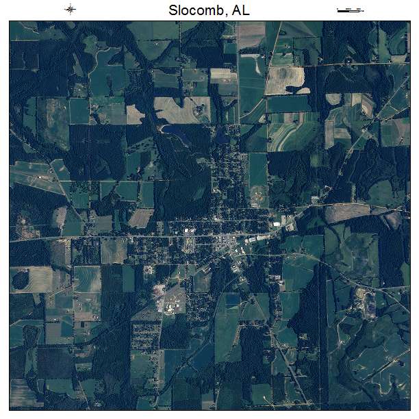 Slocomb, AL air photo map