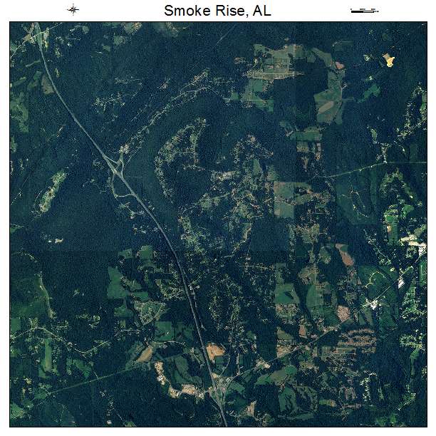 Smoke Rise, AL air photo map