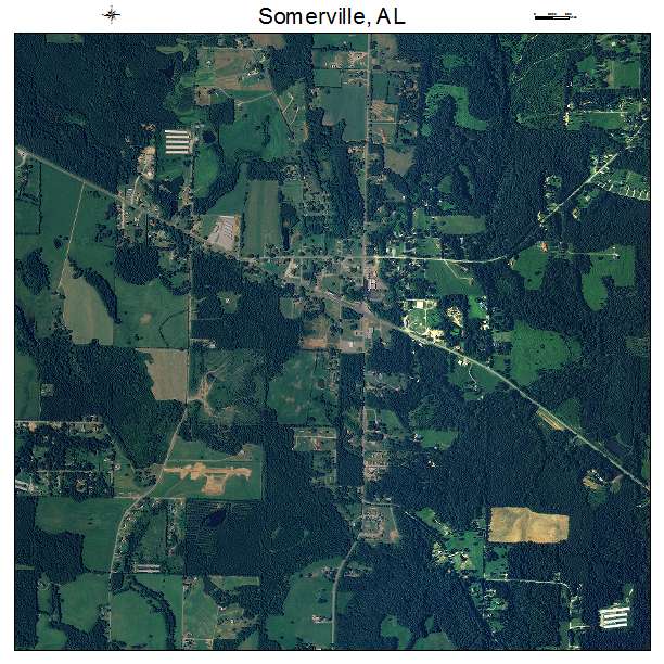 Somerville, AL air photo map