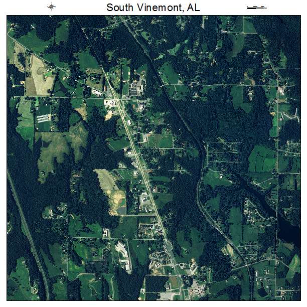 South Vinemont, AL air photo map