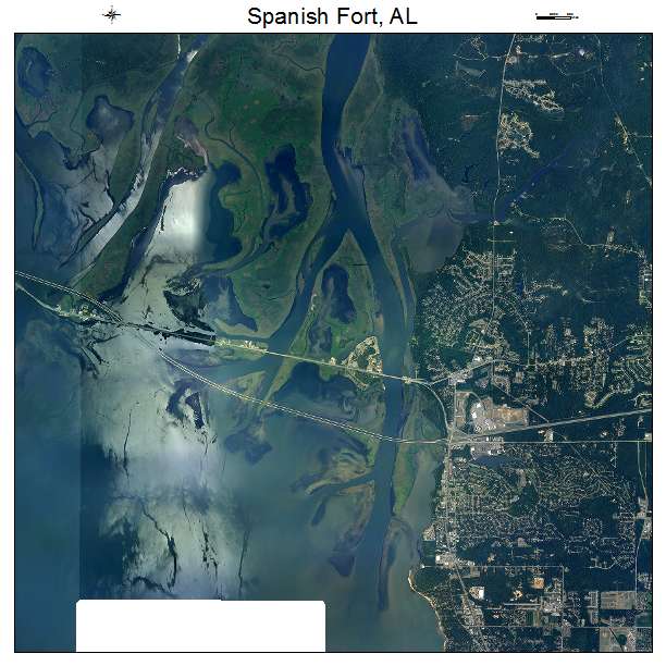 Spanish Fort, AL air photo map