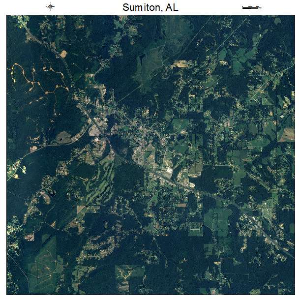 Sumiton, AL air photo map