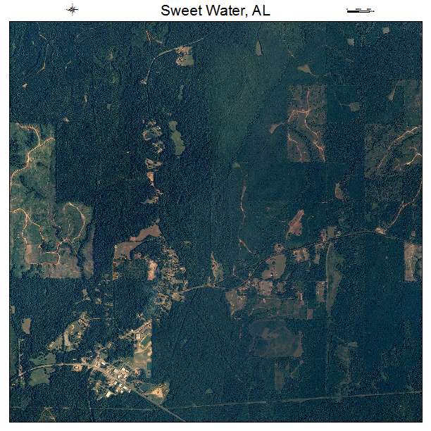 Sweet Water, AL air photo map