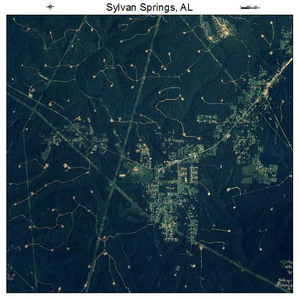 Sylvan Springs, AL air photo map