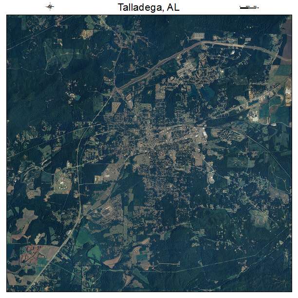 Talladega, AL air photo map