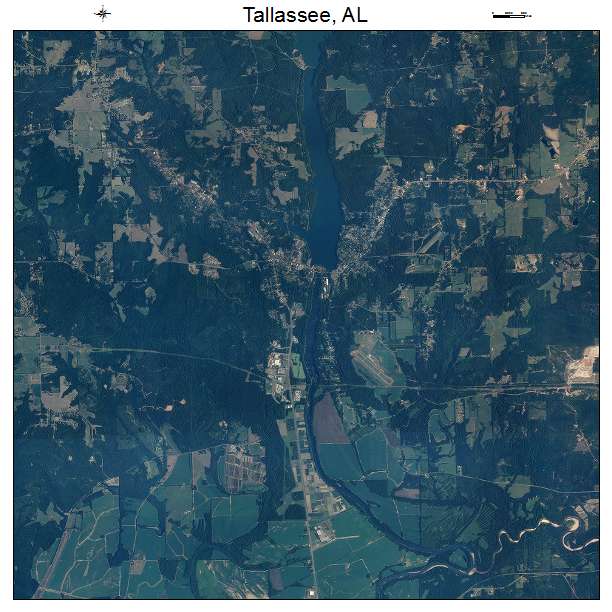 Tallassee, AL air photo map