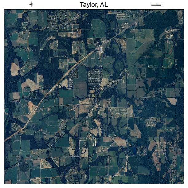 Taylor, AL air photo map