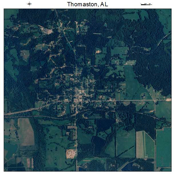 Thomaston, AL air photo map